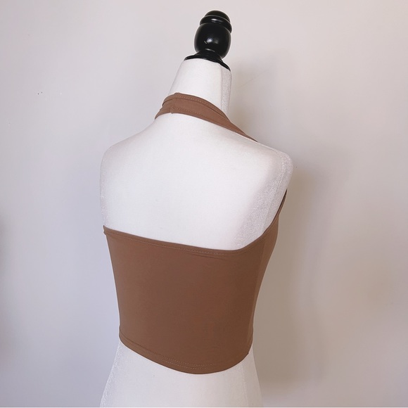 Sexy Back Stretchy Halter-neck Tank Top. 95% new condition. - Picture 4 of 7